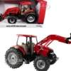 Case IH MXU135 Maxxum Tractor with LX156 Loader Red "Case IH Agriculture" Series 1/16 Diecast Model by ERTL TOMY