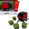 Case IH RB565 Premium Round Baler Red 6 Bales Case IH Agriculture 1/32 Diecast Model ERTL TOMY 44280