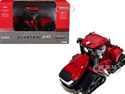 Case IH Steiger Quadtrac 645 Tractor with Tracks Red "Prestige Collection" Series 1/64 Diecast Model by ERTL TOMY