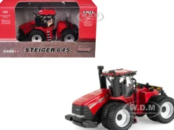 Case IH Steiger 645 Tractor with Dual Wheels Red "Prestige Collection" "Case Agriculture" Series 1/64 Diecast Model by ERTL TOMY