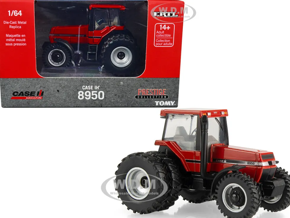 Case IH 8950 Tractor Dual Wheels Red Case IH Agriculture Prestige Collection Series 1/64 Diecast Model ERTL TOMY 44274