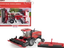 Case IH WD2505 Windrower Header Red Case IH Agriculture 1/64 Diecast Model ERTL TOMY 44282