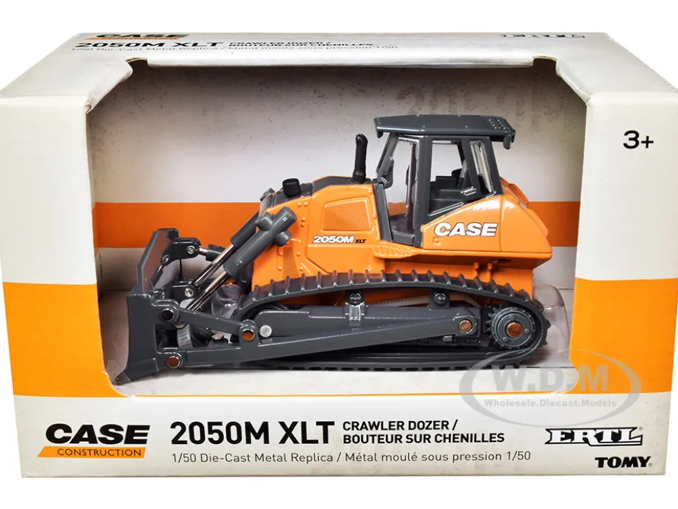 Case 2050M XLT Crawler Dozer Case Construction 1/50 Diecast Model Ertl Tomy 14914