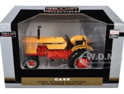 Case 430 Narrow Front Tractor Yellow with Orange Frame "Classic Series" 1/16 Diecast Model by SpecCast