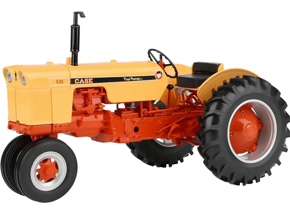 Case 430 Narrow Front Tractor Yellow with Orange Frame "Classic Series" 1/16 Diecast Model by SpecCast