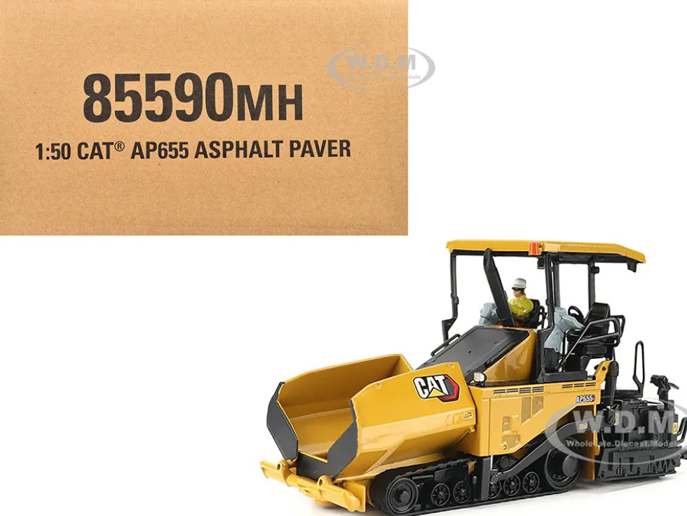 CAT Caterpillar AP655F Asphalt Paver Yellow "Core Classics" Series 1/50 Diecast Model by Diecast Masters