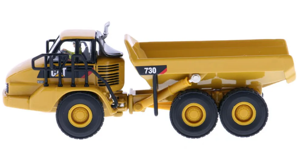 CAT Caterpillar 730 Articulated Dump Truck Operator High Line Series 1/87 HO Scale Diecast Model Diecast Masters 85130
