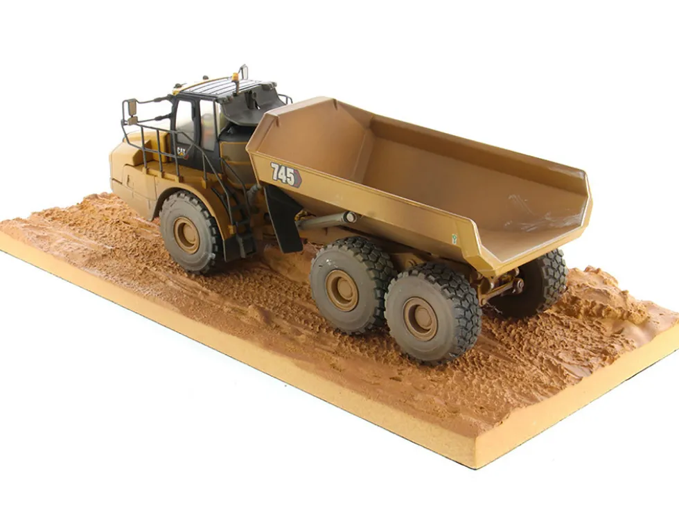 CAT Caterpillar 745 Articulated Truck Operator Dirty Version Weathered Series 1/50 Diecast Model Diecast Masters 85704