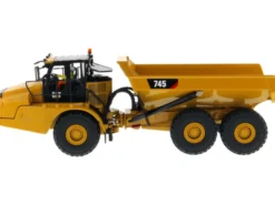 CAT Caterpillar 745 Articulated Hauler Dump Truck Removable Operator High Line Series 1/50 Diecast Model Diecast Masters 85528