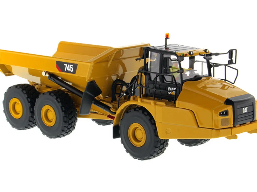 CAT Caterpillar 745 Articulated Hauler Dump Truck Removable Operator High Line Series 1/50 Diecast Model Diecast Masters 85528
