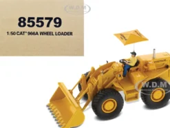 CAT Caterpillar 966A Wheel Loader Yellow Operator Vintage Series 1/50 Diecast Model Diecast Masters 85579