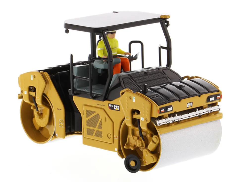 CAT Caterpillar CB-13 Tandem Vibratory Roller ROPS Roll Over Protective Structure and Operator High Line Series 1/50 Diecast Model Diecast Masters 85594