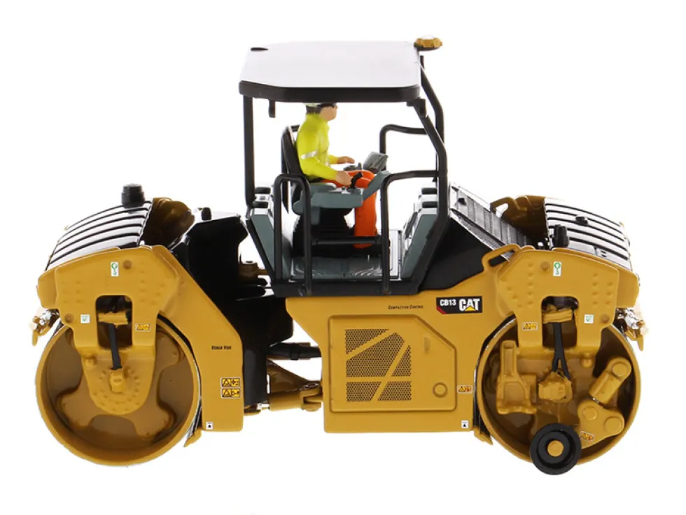 CAT Caterpillar CB-13 Tandem Vibratory Roller ROPS Roll Over Protective Structure and Operator High Line Series 1/50 Diecast Model Diecast Masters 85594
