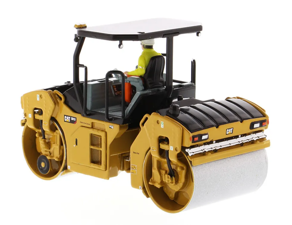 CAT Caterpillar CB-13 Tandem Vibratory Roller ROPS Roll Over Protective Structure and Operator High Line Series 1/50 Diecast Model Diecast Masters 85594