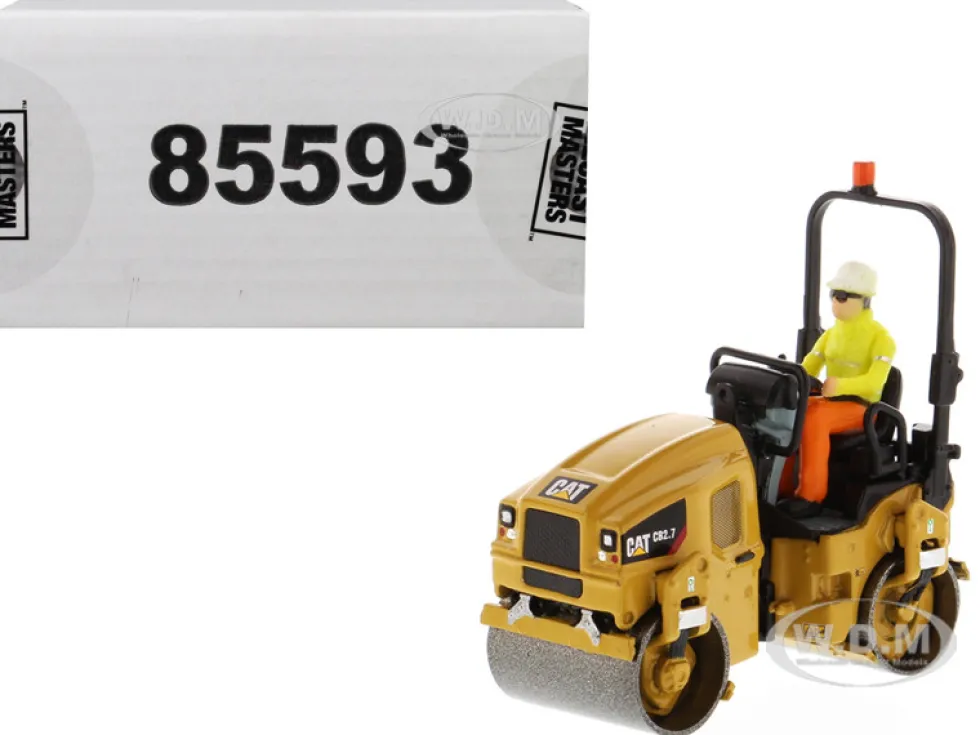CAT Caterpillar CB-2.7 Utility Compactor with Operator High Line Series 1/50 Diecast Model Diecast Masters 85593