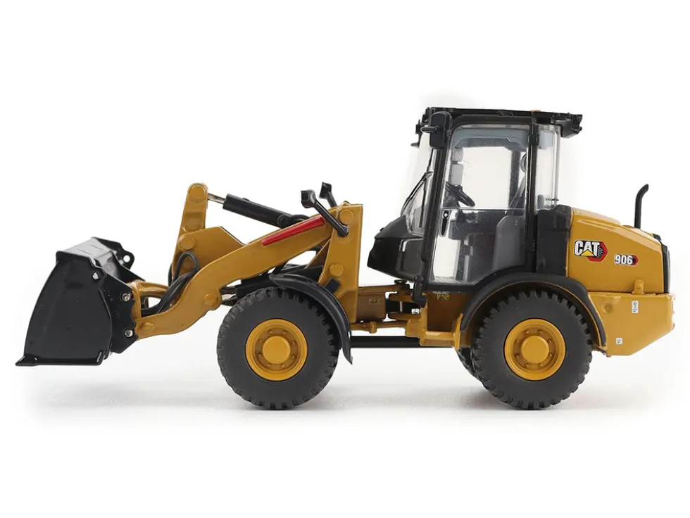 CAT Caterpillar 906 Compact Wheel Loader Yellow with Operator "High Line Series" 1/50 Diecast Model by Diecast Masters