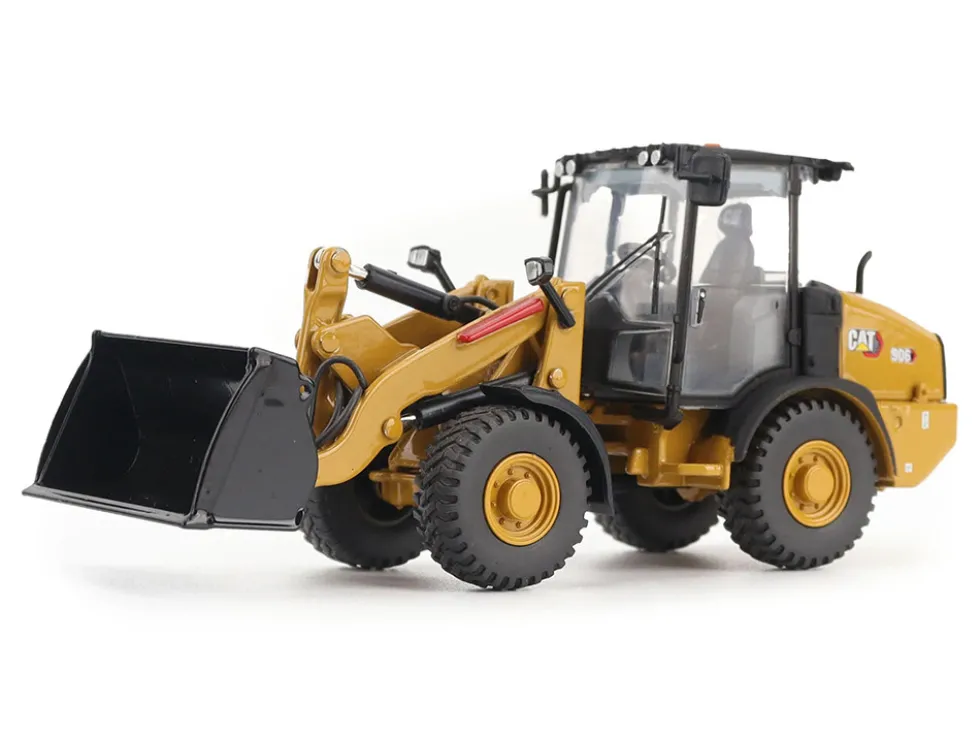 CAT Caterpillar 906 Compact Wheel Loader Yellow with Operator "High Line Series" 1/50 Diecast Model by Diecast Masters