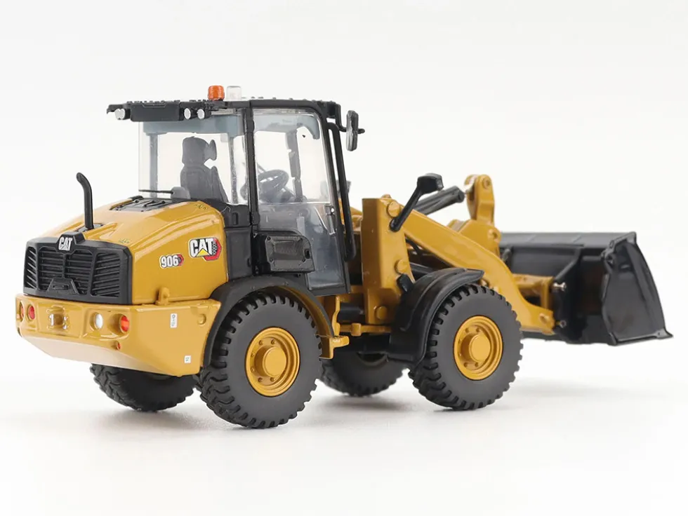 CAT Caterpillar 906 Compact Wheel Loader Yellow with Operator "High Line Series" 1/50 Diecast Model by Diecast Masters