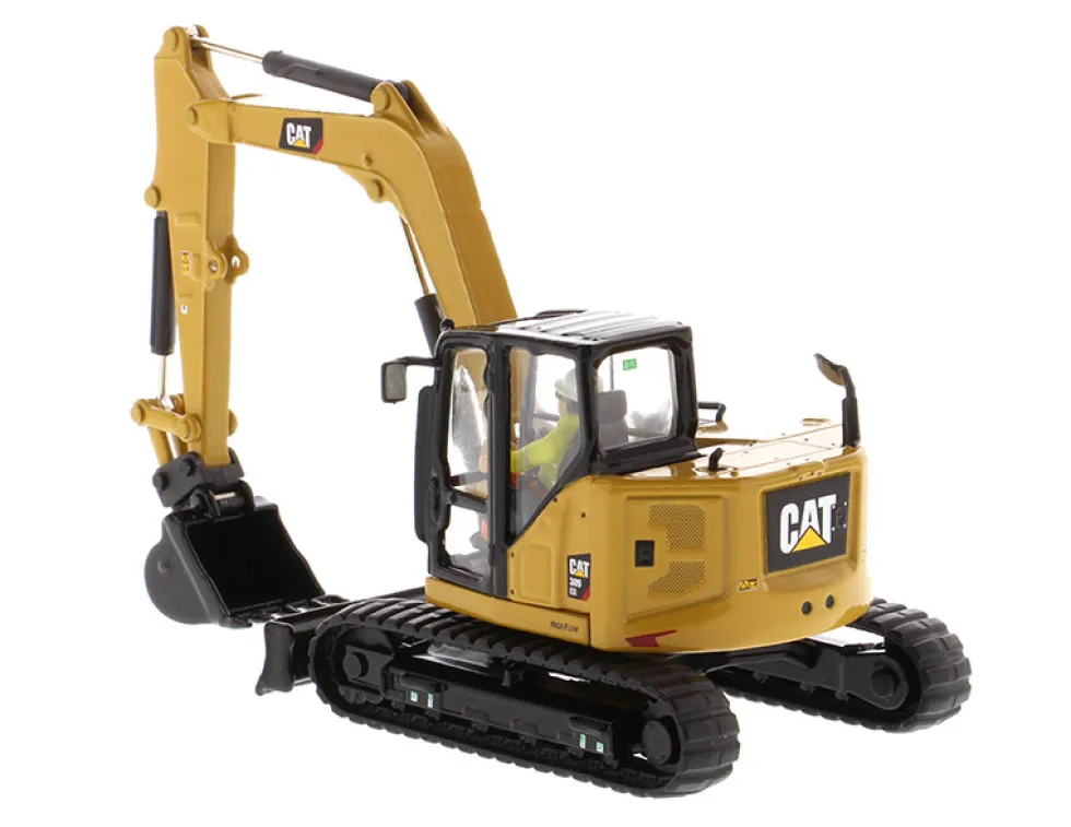 CAT Caterpillar 309 CR Next Generation Mini Hydraulic Excavator Work Tools Operator High Line Series 1/50 Diecast Model Diecast Masters 85592