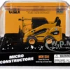 CAT Caterpillar 272C Skid Steer Loader with Pallet Fork Yellow "Micro-Constructor" Series Diecast Model by Diecast Masters