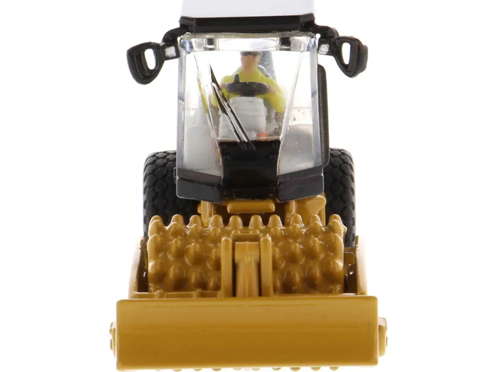 CAT Caterpillar CS56 Padfoot Drum Vibratory Soil Compactor Operator High Line Series 1/87 HO Diecast Model Diecast Masters 85247