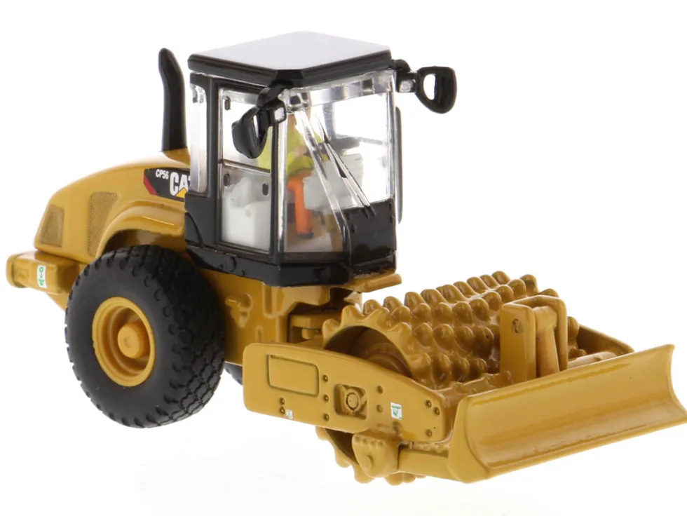 CAT Caterpillar CS56 Padfoot Drum Vibratory Soil Compactor Operator High Line Series 1/87 HO Diecast Model Diecast Masters 85247