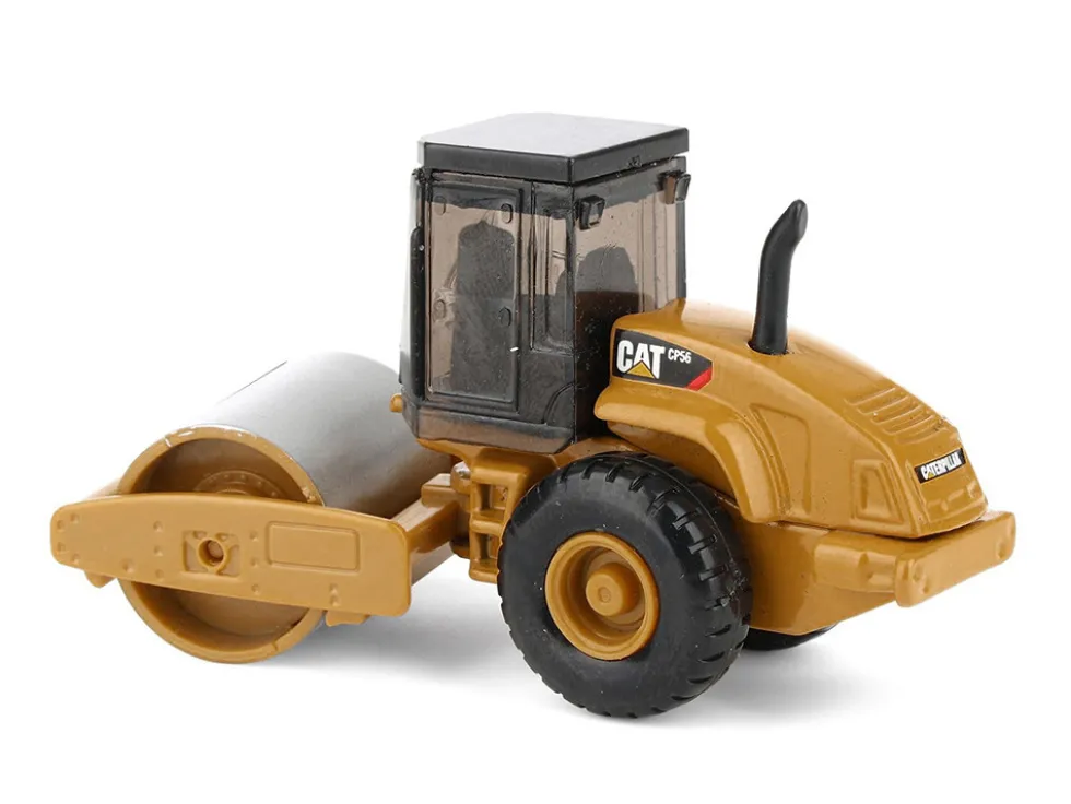 CAT Caterpillar CS56 Roller with Interchangeable Front Attachment Yellow 1/87 (HO) Diecast Model by Diecast Masters