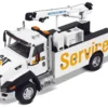 CAT Caterpillar CT660 Auto-Crane Titan 85 Truck with Miller EnPak White "Transport Series" 1/50 Diecast Model by Diecast Masters