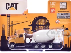 CAT Caterpillar CT681 Concrete Mixer Yellow 1/87 (HO) Diecast Model by Diecast Masters