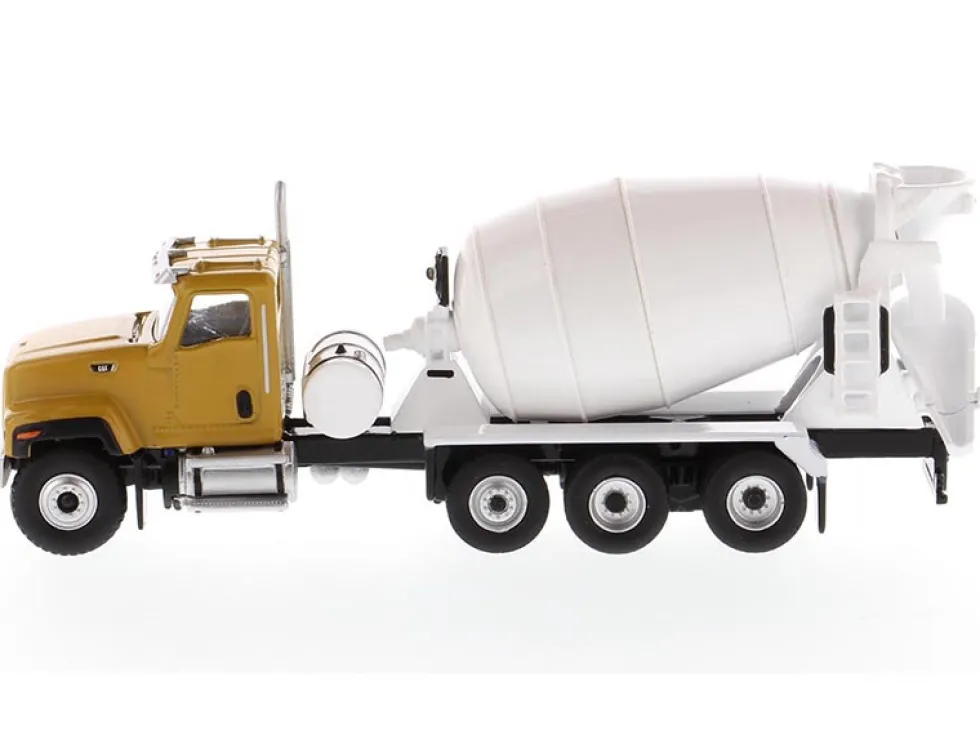 CAT Caterpillar CT681 Concrete Mixer Yellow White High Line Series 1/87 HO Diecast Model Diecast Masters 85512