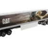 CAT Caterpillar CT660 Day Cab Caterpillar Mural Dry Van Trailer Transport Series 1/50 Diecast Model Diecast Masters 85666