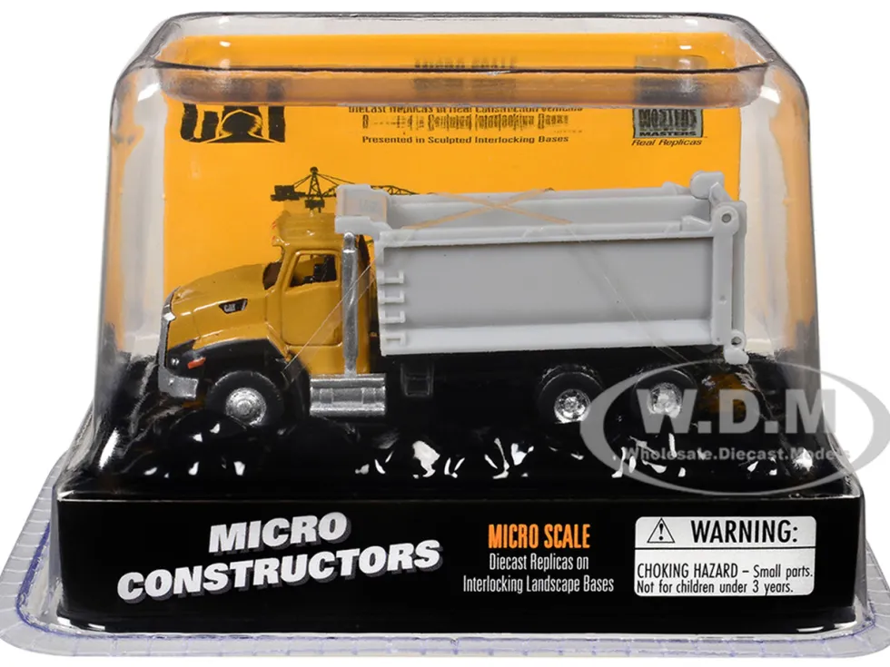 CAT Caterpillar CT660 Dump Truck Yellow "Micro-Constructor" Series Diecast Model by Diecast Masters