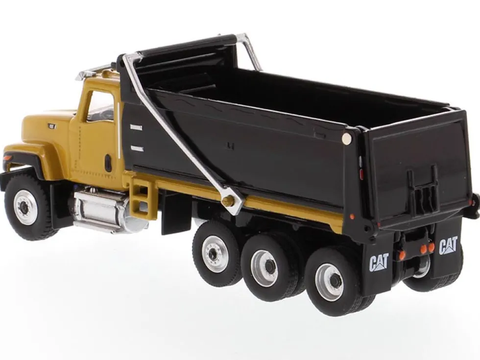CAT Caterpillar CT681 Dump Truck Yellow Black High Line Series 1/87 HO Diecast Model Diecast Masters 85514