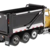 CAT Caterpillar CT660 SBFA Ox Bodies Stampede Dump Truck Yellow Black 1/50 Diecast Model Diecast Masters 85668