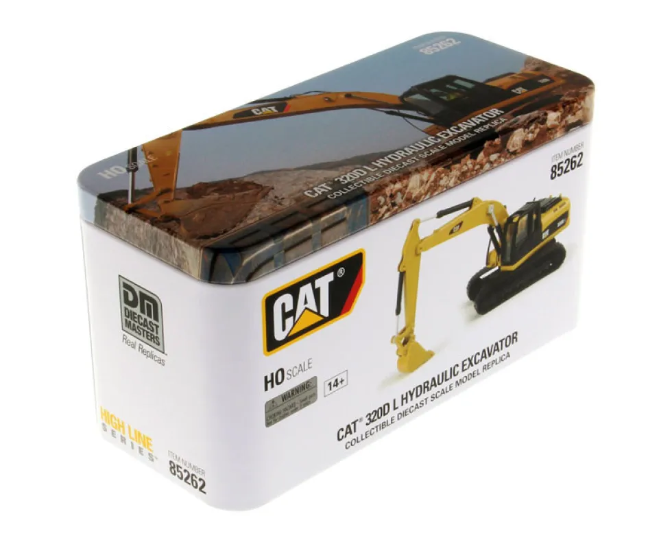 CAT Caterpillar 320D L Hydraulic Excavator Operator High Line Series 1/87 HO Diecast Model Diecast Masters 85262