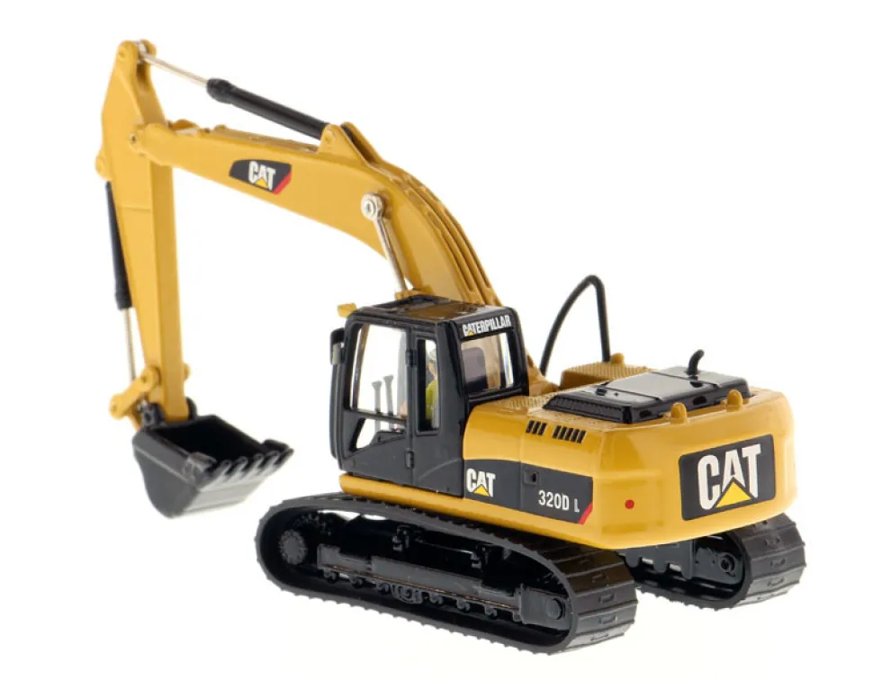 CAT Caterpillar 320D L Hydraulic Excavator Operator High Line Series 1/87 HO Diecast Model Diecast Masters 85262