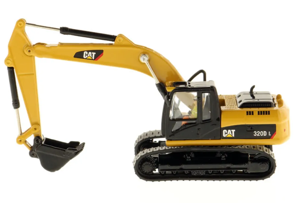 CAT Caterpillar 320D L Hydraulic Excavator Operator High Line Series 1/87 HO Diecast Model Diecast Masters 85262