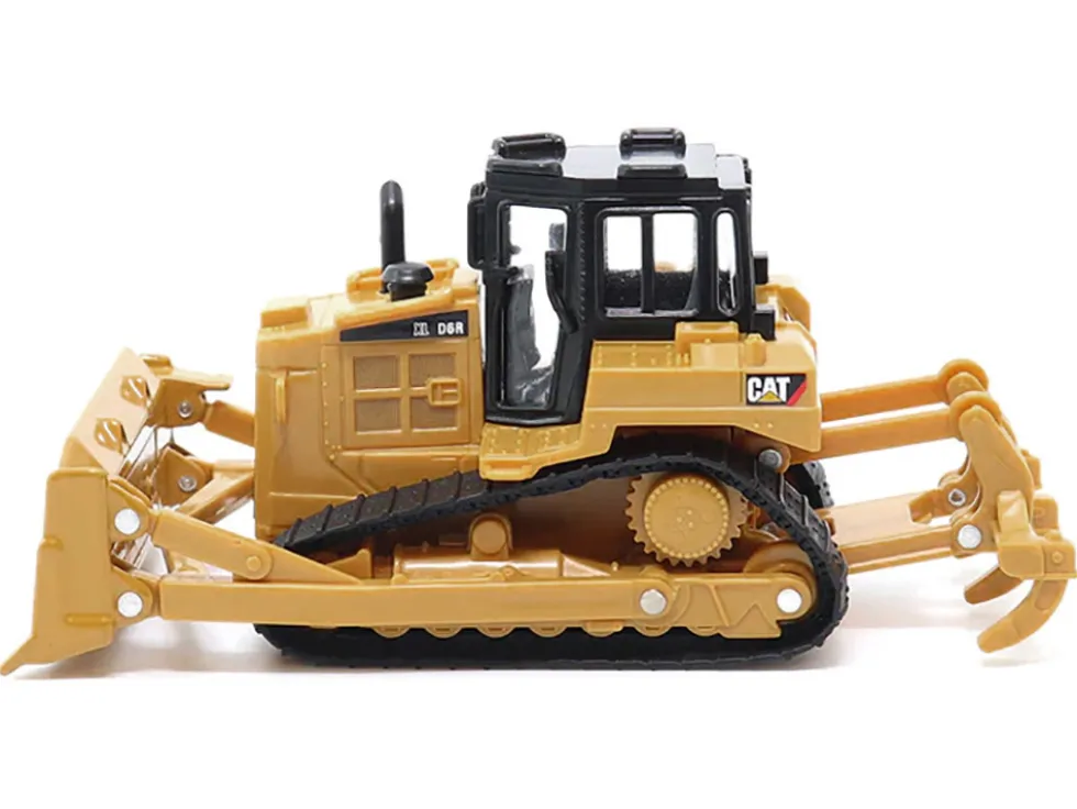 CAT Caterpillar D6R Track Type Tractor Yellow and Black 1/64 Diecast Model Diecast Masters 84645CS
