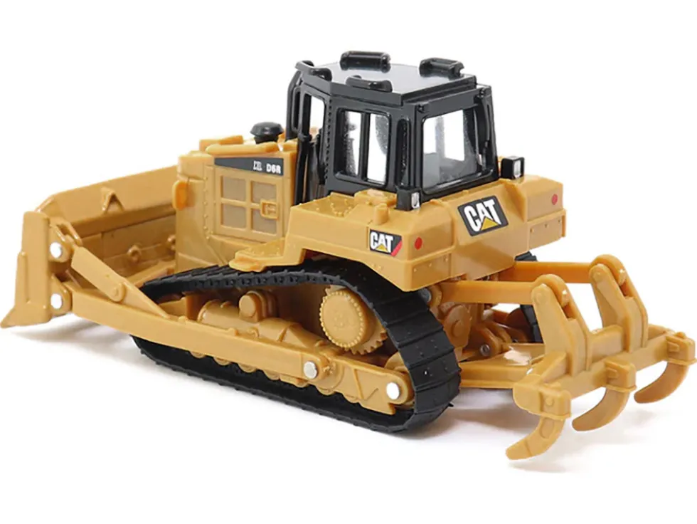 CAT Caterpillar D6R Track Type Tractor Yellow and Black 1/64 Diecast Model Diecast Masters 84645CS