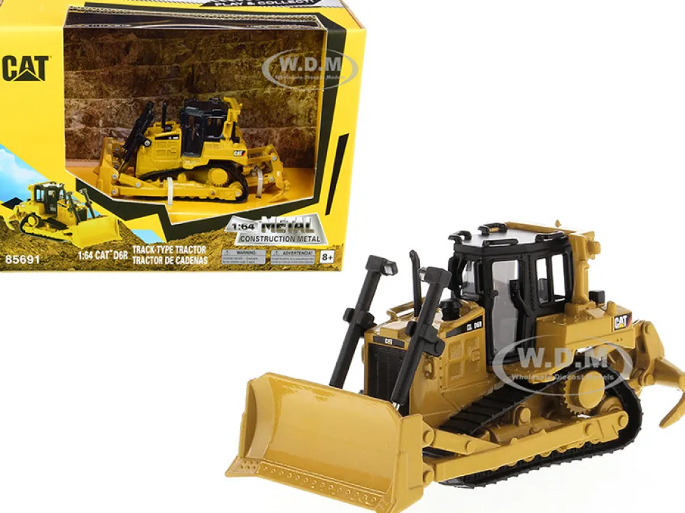 CAT Caterpillar D6R Track-Type Tractor Play & Collect Series 1/64 Diecast Model Diecast Masters 85691