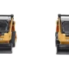 CAT Caterpillar 272D2 Skid Steer Loader Yellow and CAT Caterpillar 297D2 Compact Track Loader Yellow Set of 2 pieces 1/64 Diecast Models Diecast Masters 84647CS