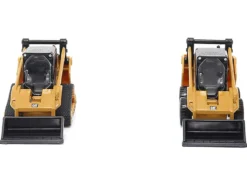 CAT Caterpillar 272D2 Skid Steer Loader Yellow and CAT Caterpillar 297D2 Compact Track Loader Yellow Set of 2 pieces 1/64 Diecast Models Diecast Masters 84647CS