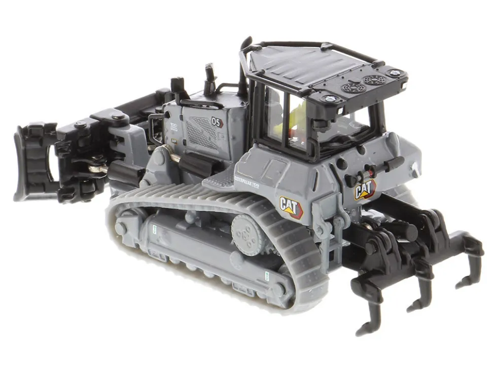 CAT Caterpillar D5 Track-Type Dozer "Centennial" Gray with Operator "High Line Series" 1/87 (HO) Diecast Model by Diecast Masters