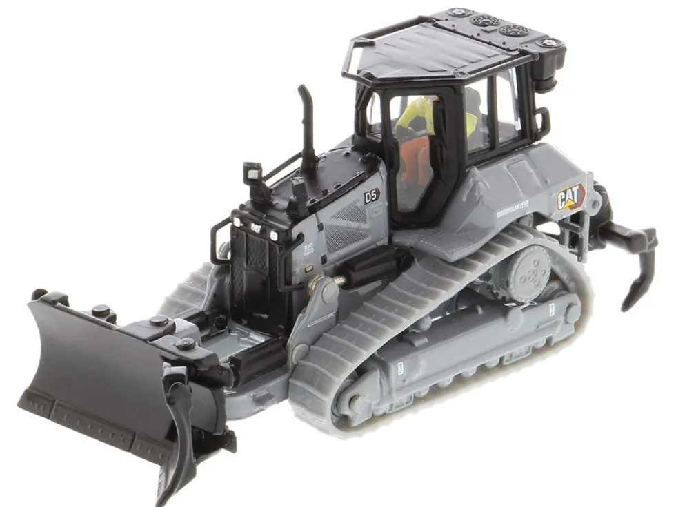 CAT Caterpillar D5 Track-Type Dozer "Centennial" Gray with Operator "High Line Series" 1/87 (HO) Diecast Model by Diecast Masters