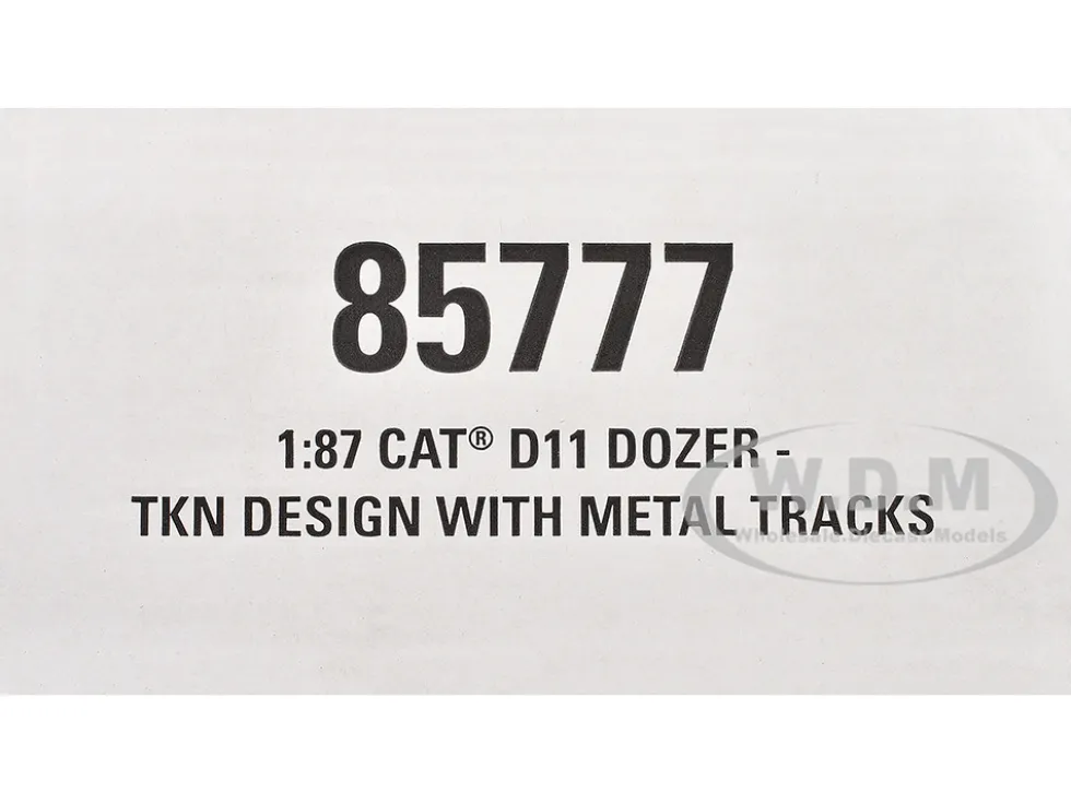 CAT Caterpillar D11 Track Type Dozer TKN Design Yellow "High Line" Series 1/87 (HO) Diecast Model by Diecast Masters