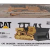 CAT Caterpillar D8 Track-Type Dozer (Waste Handler Configuration) Yellow "High Line" Series 1/50 Diecast Model by Diecast Masters