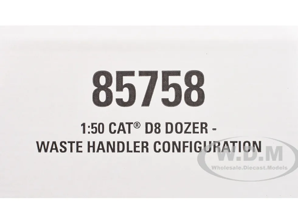 CAT Caterpillar D8 Track-Type Dozer (Waste Handler Configuration) Yellow "High Line" Series 1/50 Diecast Model by Diecast Masters