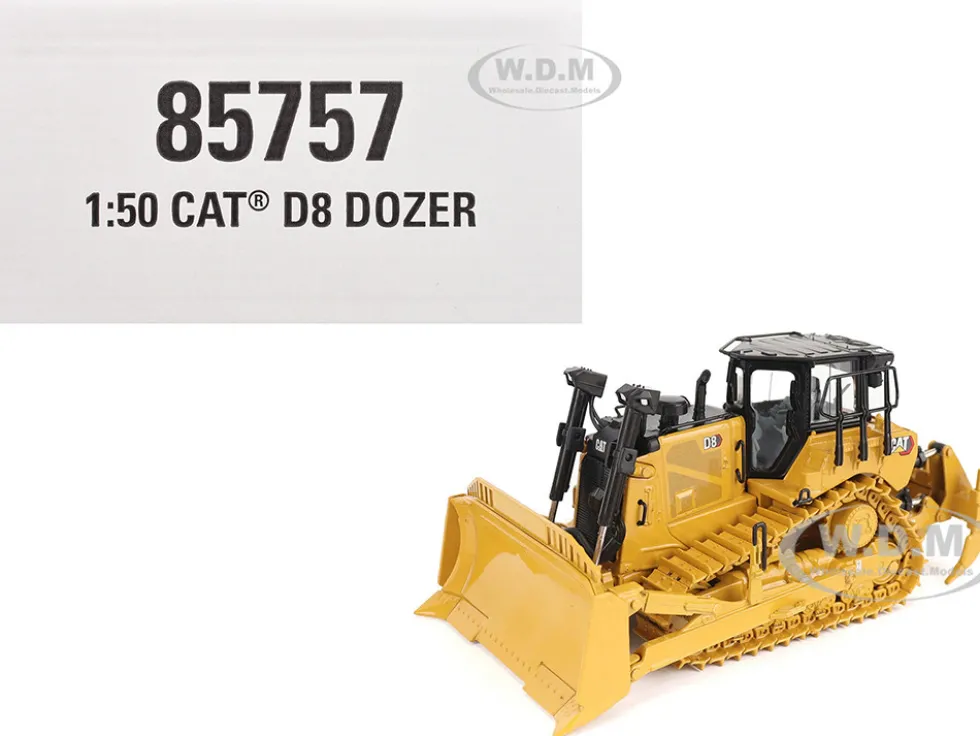 CAT Caterpillar D8 Track-Type Dozer (Standard Configuration) Yellow "High Line" Series 1/50 Diecast Model by Diecast Masters