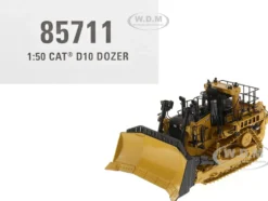 CAT Caterpillar D10 Track Type Dozer Yellow High Line Series 1/50 Diecast Model Diecast Masters 85711