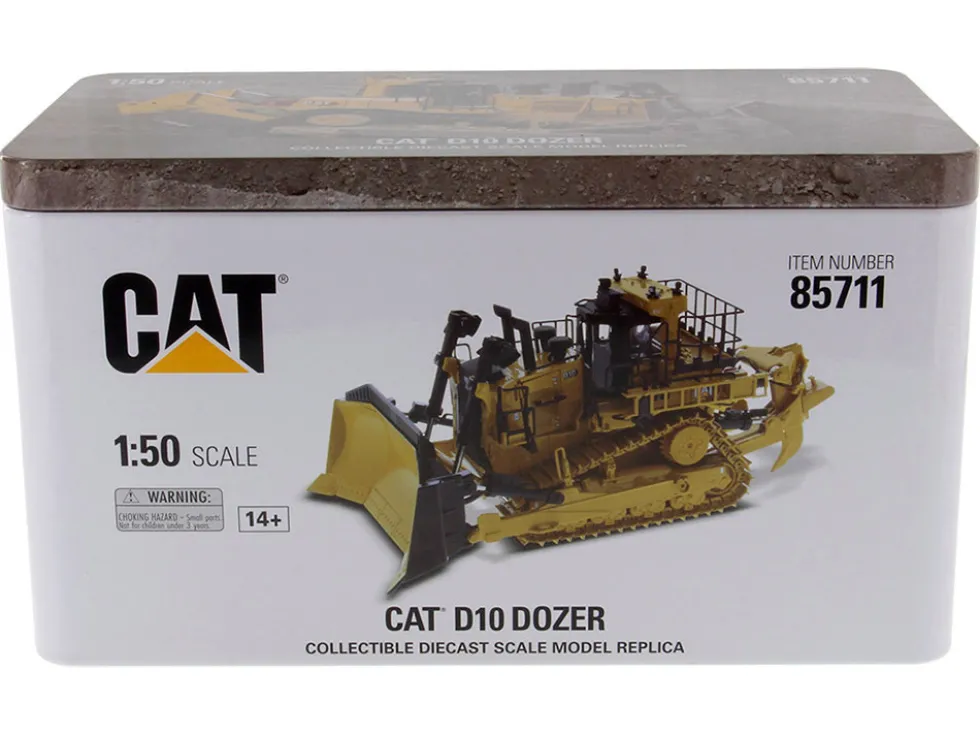 CAT Caterpillar D10 Track Type Dozer Yellow High Line Series 1/50 Diecast Model Diecast Masters 85711